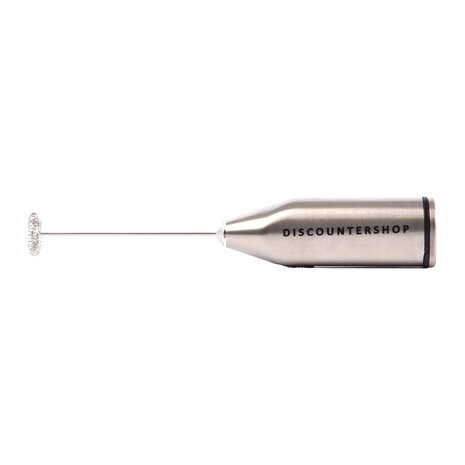 Discountershop RVS Milk Frother for Coffee, Latte, and Cappuccino | Battery Operated Milk Frother | 2xAA 1.5V Battery | Milk Frother For Baristas | 21cm x 4cm x 2.5 cm | Milk Frother for Latte Discountershop RVS Milk Frother for Coffee, Latte, and Cappuccino | Battery Operated Milk Frother | 2xAA 1.5V Battery | Milk Frother For Baristas | 21cm x 4cm x 2.5 cm | Milk Frother for Latte