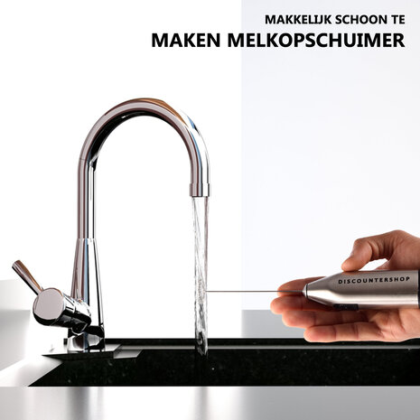 Discountershop Professionele Melkopschuimer | Perfect voor Barista's en Thuisgebruik | Batterijgevoed | 21cm x 4cm x 2.5 cm | Melk Opschuimer Inzetbaar voor Koffie en Warme Chocolademelk | Essentieel Koffie en Matchaklopper Discountershop Professionele Melkopschuimer | Perfect voor Barista's en Thuisgebruik | Batterijgevoed | 21cm x 4cm x 2.5 cm | Melk Opschuimer Inzetbaar voor Koffie en Warme Chocolademelk | Essentieel Koffie en Matchaklopper