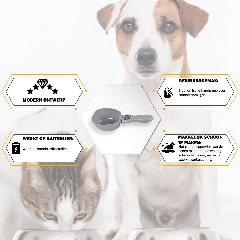 Discountershop Digitale Voerscheppen Voor Hond Lepel | 1 Stuk | 3V CR2032 Batterij Vereist | 9cm x 23cm x 5cm | Grijs | Elektronische Weegschaal Maatschepjes Voor Huisdieren | ABS Materiaal | Digitale Voedsel Maatschep Discountershop Digitale Voerscheppen Voor Hond Lepel | 1 Stuk | 3V CR2032 Batterij Vereist | 9cm x 23cm x 5cm | Grijs | Elektronische Weegschaal Maatschepjes Voor Huisdieren | ABS Materiaal | Digitale Voedsel Maatschep