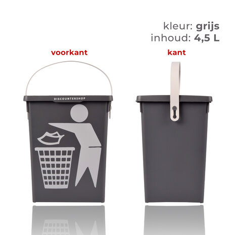 Discountershop Mini Dustbin with Lid 4.5Liter | Compact Mini Desktop Plastic Dustbin for Kitchen, Table, and Desk | 100% BIO Recyclable | 14x19x23cm Discountershop Mini Dustbin with Lid 4.5Liter | Compact Mini Desktop Plastic Dustbin for Kitchen, Table, and Desk | 100% BIO Recyclable | 14x19x23cm