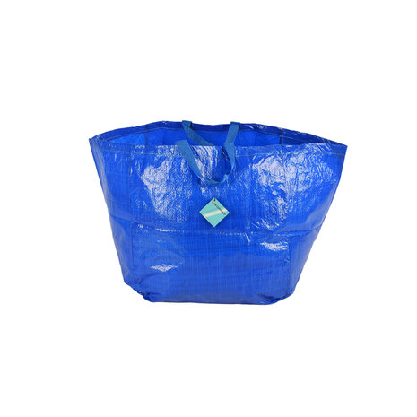 Discountershop Duurzame Kunststof Opbergtas 60L | Blauw | 1 Stuk | 37cm x 40cm x 41cm | Herbruikbare Boodschappentas en Jumbo Verhuizen tassen | Opbergzak met Handvatten | Perfect als Winkelen en Wasserij Tassen, Strand & Picknick Discountershop Duurzame Kunststof Opbergtas 60L | Blauw | 1 Stuk | 37cm x 40cm x 41cm | Herbruikbare Boodschappentas en Jumbo Verhuizen tassen | Opbergzak met Handvatten | Perfect als Winkelen en Wasserij Tassen, Strand & Picknick