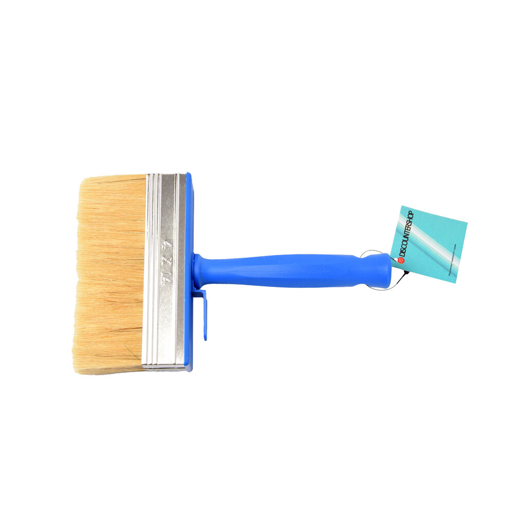 Discountershop Blokkwast Blauw | Duurzame Kunststof Verfborstel | 14x4x23cm | Voor Wanden Plafonds Houtverf Schuur Hek Vloer | Varkenshaar en Synthetische Haren | Geschikt voor Water en Olie | Een Kwast van Luxe Discountershop Blokkwast Blauw | Duurzame Kunststof Verfborstel | 14x4x23cm | Voor Wanden Plafonds Houtverf Schuur Hek Vloer | Varkenshaar en Synthetische Haren | Geschikt voor Water en Olie | Een Kwast van Luxe