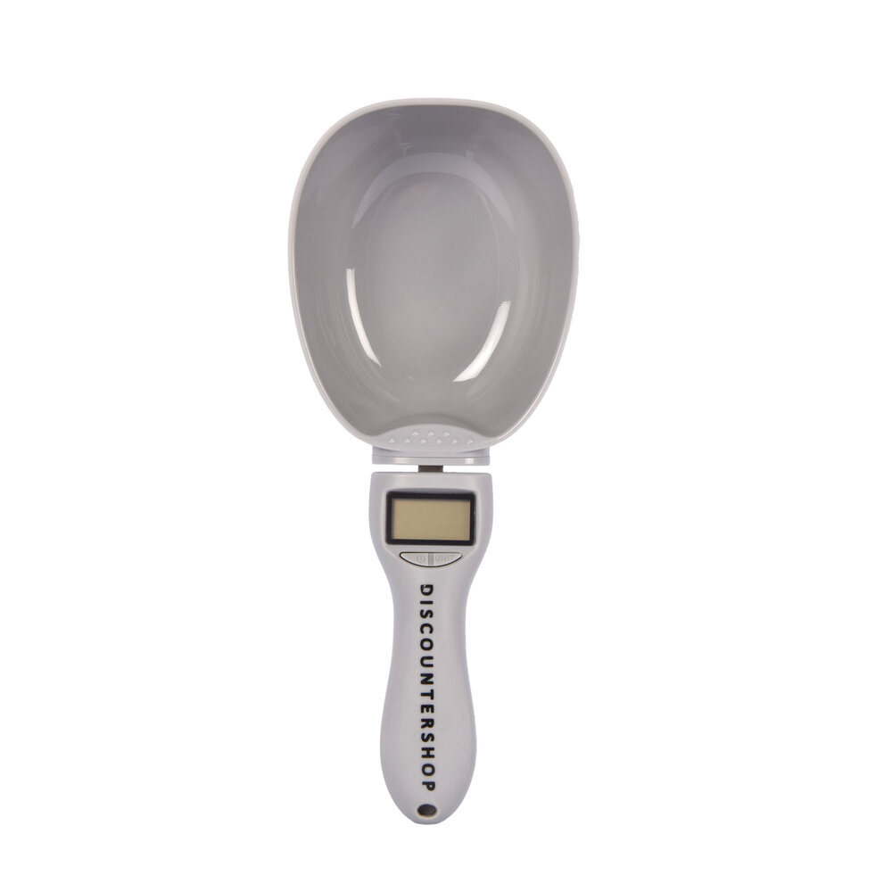 Discountershop Precision Electronic Measuring Spoon | Lightweight Grey Design | Dog food scoop | 9cm x 23cm x 5cm | Animal measuring spoons | Dry food scoop Discountershop Precision Electronic Measuring Spoon | Lightweight Grey Design | Dog food scoop | 9cm x 23cm x 5cm | Animal measuring spoons | Dry food scoop