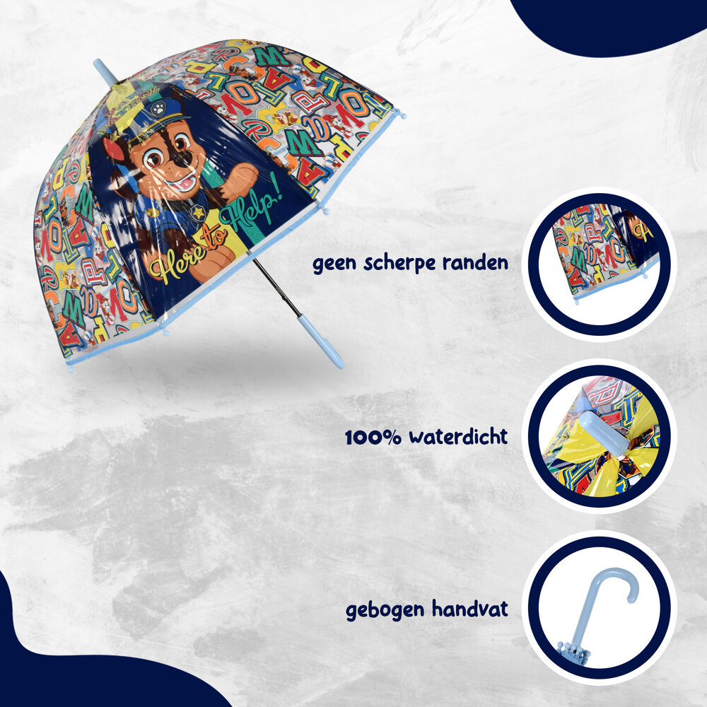 Paw Patrol Umbrella | children's umbrella | Diameter - 66 cm | Polyester\aluminium | Folding umbrella | Sturdy umbrella Paw Patrol Umbrella | children's umbrella | Diameter - 66 cm | Polyester\aluminium | Folding umbrella | Sturdy umbrella