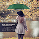 Discountershop Automatic Green Umbrella 98 cm – Windproof Umbrella for Adults | Durable Large Rain Umbrella with Wooden Shaft & Handle