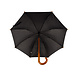 Discountershop Paraplu | Zwart | Stormparaplu | polyester | automatische paraplu | 395g | Stevige paraplu | Opvouwbare paraplu | Houten handvat | 89cm*98cm