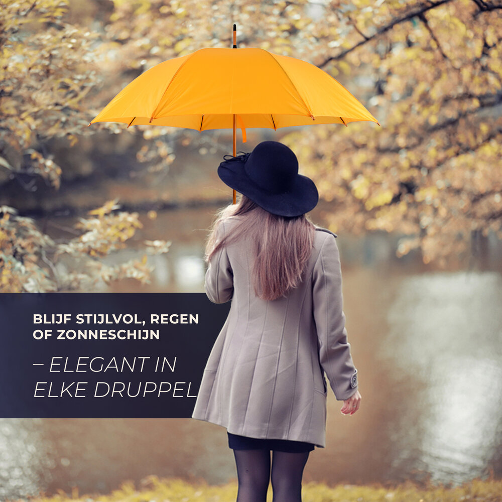 Discountershop Large Umbrella 98 cm Yellow – Windproof Automatic Umbrella with Wooden Handle and Hook for Men and Women – Strong Umbrella for Rain & Outdoor Use Discountershop Large Umbrella 98 cm Yellow – Windproof Automatic Umbrella with Wooden Handle and Hook for Men and Women – Strong Umbrella for Rain & Outdoor Use