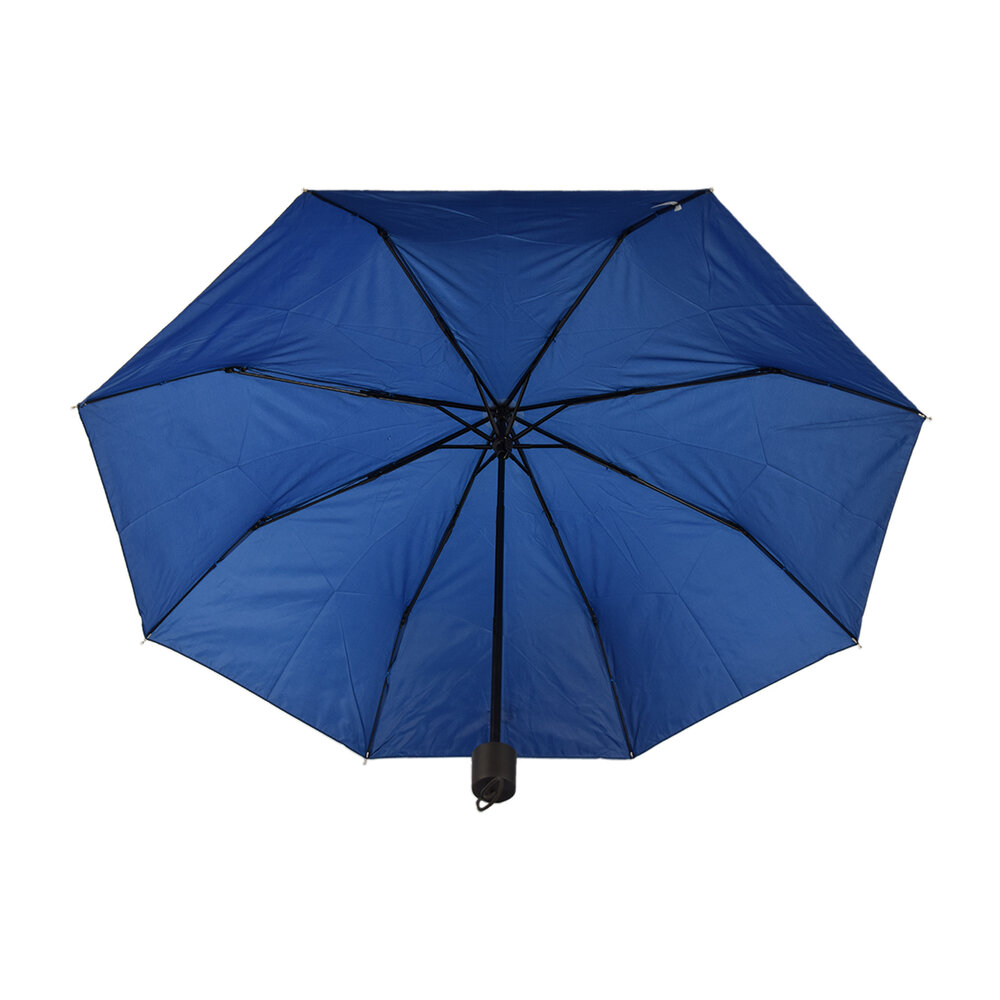 Discountershop Robuuste Stormparaplu van Aluminium Frame | Opvouwbaar | Navy Blauw | 53cm Breed | 8 Ribben