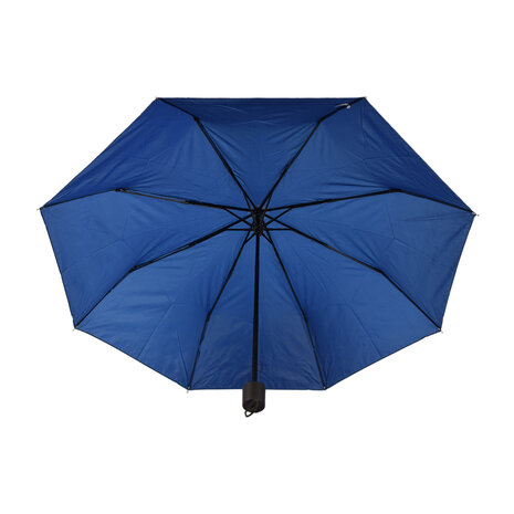 Discountershop Robuuste Stormparaplu van Aluminium Frame | Opvouwbaar | Navy Blauw | 53cm Breed | 8 Ribben
