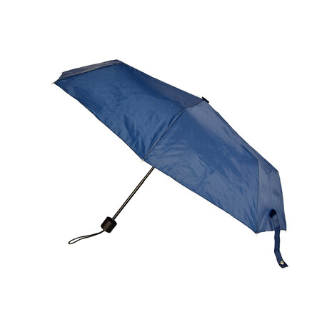 Discountershop Robuuste Stormparaplu van Aluminium Frame | Opvouwbaar | Navy Blauw | 53cm Breed | 8 Ribben