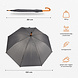 Discountershop Gray Automatic Folding Umbrella for Adults - 98 cm Diameter – Windproof Compact Umbrella with Wooden Handle Discountershop Gray Automatic Folding Umbrella for Adults - 98 cm Diameter – Windproof Compact Umbrella with Wooden Handle