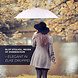 Discountershop Large White Umbrella 98 cm – Strong Windproof Umbrella for Women and Men, Lightweight Folding Umbrella with UV Protection