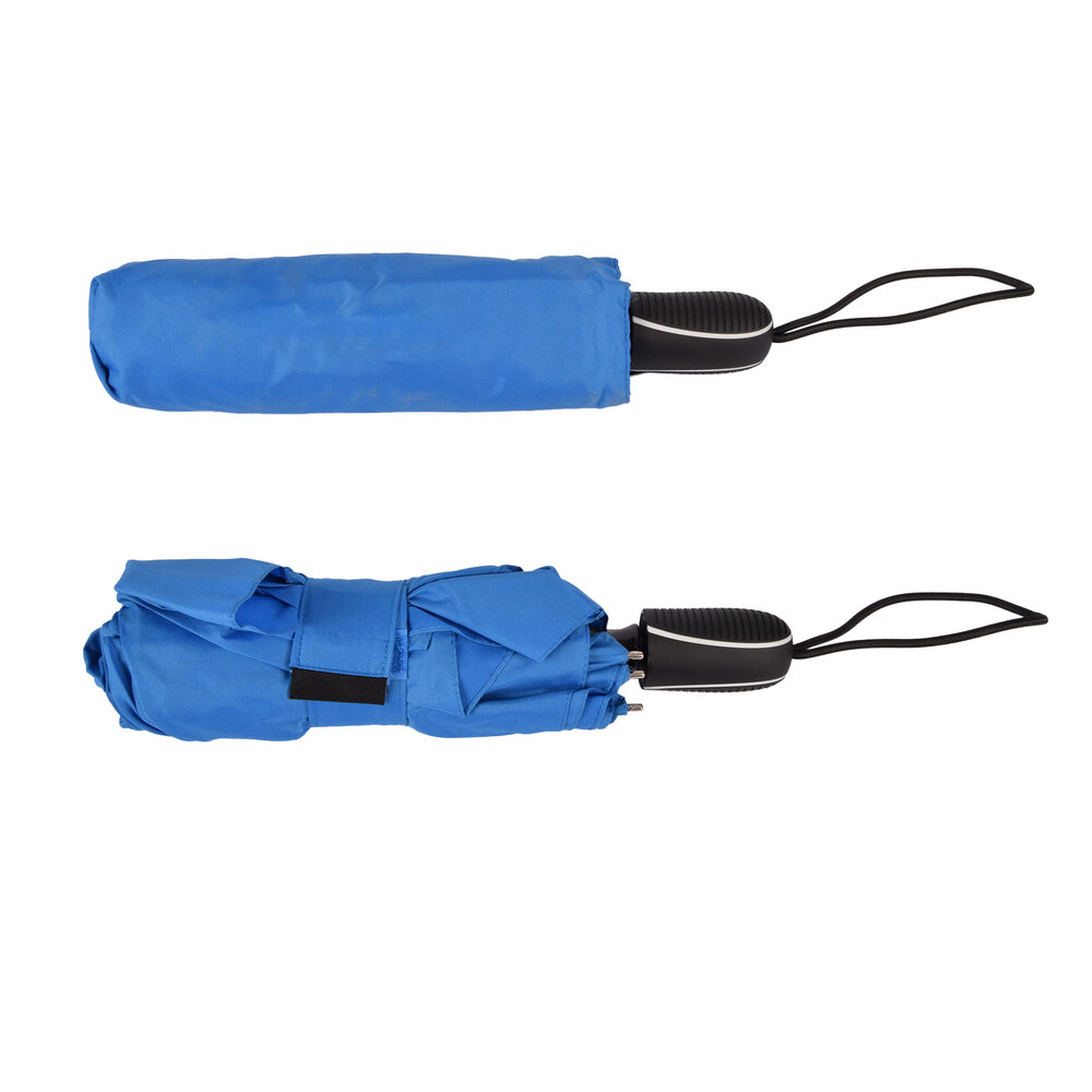 Discountershop Stevige Grote Blauwe Paraplu - Ø100 cm, Aluminium Frame, Opvouwbaar, Windbestendig