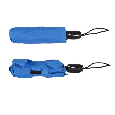 Discountershop Stevige Grote Blauwe Paraplu - Ø100 cm, Aluminium Frame, Opvouwbaar, Windbestendig