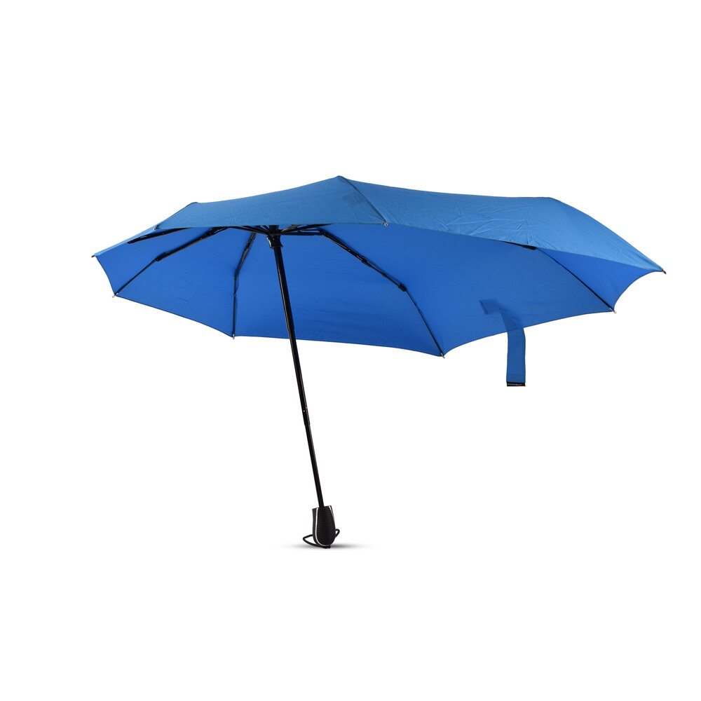 Discountershop Sturdy Large Blue Umbrella - Ø100 cm, Aluminum Frame, Foldable, Windproof Discountershop Sturdy Large Blue Umbrella - Ø100 cm, Aluminum Frame, Foldable, Windproof