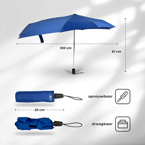 Discountershop Umbrella | Storm umbrella | Large umbrella | navy blue | Win speeds: up to 80km/h | Folding umbrella | polyester | 61.5cm*100cm Discountershop Umbrella | Storm umbrella | Large umbrella | navy blue | Win speeds: up to 80km/h | Folding umbrella | polyester | 61.5cm*100cm