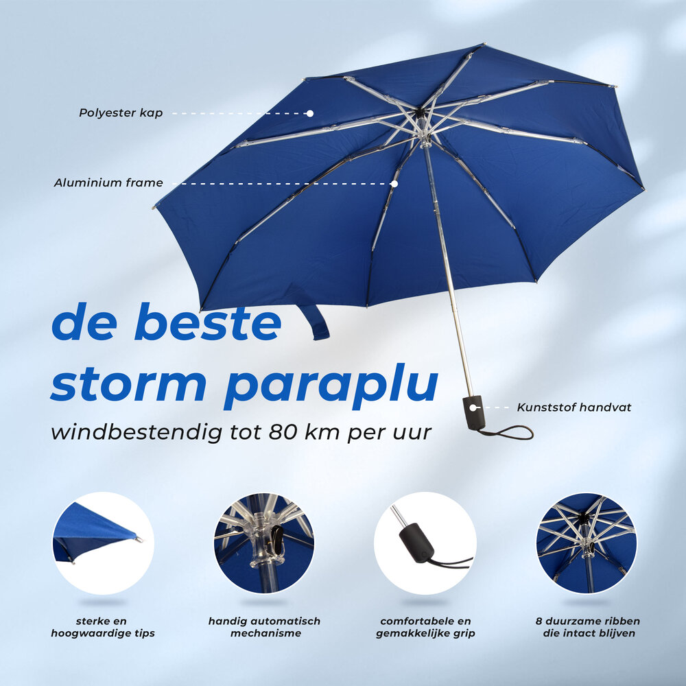Discountershop Umbrella | Storm umbrella | Large umbrella | navy blue | Win speeds: up to 80km/h | Folding umbrella | polyester | 61.5cm*100cm Discountershop Umbrella | Storm umbrella | Large umbrella | navy blue | Win speeds: up to 80km/h | Folding umbrella | polyester | 61.5cm*100cm