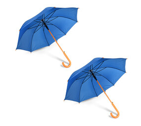 Discountershop 2x | Paraplu | kinderparaplu | Diameter 102 cm | Stevige paraplu | blauw | regenaccessoires | polyester | Automatische paraplu | lengte 89cm