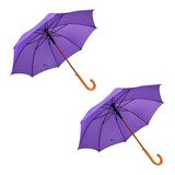 Discountershop 2x | Umbrella | Automatic umbrella | purple | Folding umbrella | Wooden handle | 89cm*98cm Discountershop 2x | Umbrella | Automatic umbrella | purple | Folding umbrella | Wooden handle | 89cm*98cm