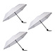 Discountershop 3x Large Folding Polyester Storm Umbrella with Aluminum Frame - White | 100cm Diameter Discountershop 3x Large Folding Polyester Storm Umbrella with Aluminum Frame - White | 100cm Diameter