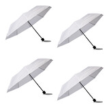 Discountershop 4x Large Folding Polyester Storm Umbrella with Aluminum Frame - White | 100cm Diameter Discountershop 4x Large Folding Polyester Storm Umbrella with Aluminum Frame - White | 100cm Diameter