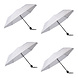 Discountershop 4x Large Folding Polyester Storm Umbrella with Aluminum Frame - White | 100cm Diameter Discountershop 4x Large Folding Polyester Storm Umbrella with Aluminum Frame - White | 100cm Diameter