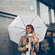 Discountershop 6x Large Folding Polyester Storm Umbrella with Aluminum Frame - White | 100cm Diameter Discountershop 6x Large Folding Polyester Storm Umbrella with Aluminum Frame - White | 100cm Diameter