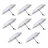 8x Large Folding Polyester Storm Umbrella with Aluminum Frame - White | 100cm Diameter 8x Large Folding Polyester Storm Umbrella with Aluminum Frame - White | 100cm Diameter