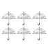 6x Large Transparant Polyester Storm Umbrella with Aluminum Frame | 85cm Diameter 6x Large Transparant Polyester Storm Umbrella with Aluminum Frame | 85cm Diameter