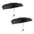 2x Folding umbrella in Black - Polyester and Aluminum - Storm umbrella - Length 61.5cm - Diameter. 97cm 2x Folding umbrella in Black - Polyester and Aluminum - Storm umbrella - Length 61.5cm - Diameter. 97cm