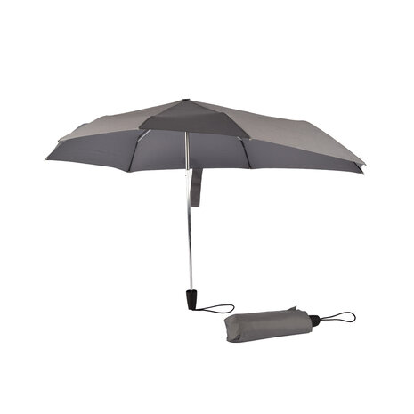 Discountershop Duo Gray Storm Umbrellas - Large, Sturdy and Foldable - Aluminum Frame - Polyester Pongee Cloth - 107cm Diameter Discountershop Duo Gray Storm Umbrellas - Large, Sturdy and Foldable - Aluminum Frame - Polyester Pongee Cloth - 107cm Diameter