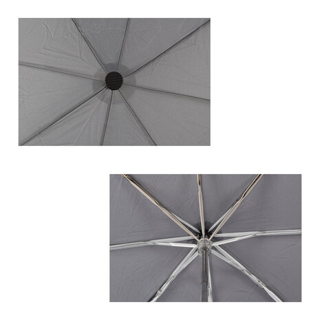 Discountershop Duo Gray Storm Umbrellas - Large, Sturdy and Foldable - Aluminum Frame - Polyester Pongee Cloth - 107cm Diameter Discountershop Duo Gray Storm Umbrellas - Large, Sturdy and Foldable - Aluminum Frame - Polyester Pongee Cloth - 107cm Diameter