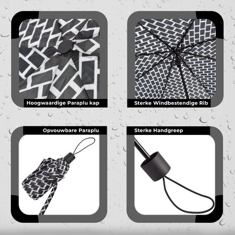 Discountershop Sturdy Folding Umbrella - Windproof and Sunproof - Black & Silver - Size: approx. 90cm x 53cm Discountershop Sturdy Folding Umbrella - Windproof and Sunproof - Black & Silver - Size: approx. 90cm x 53cm