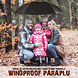 Discountershop Single Storm Umbrella: Large, Sturdy, Automatic - 130 cm Diameter - Polyester