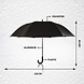Discountershop Single Stormparaplu: Groot, Stevig, Automatisch - 130 cm Diameter - Polyester