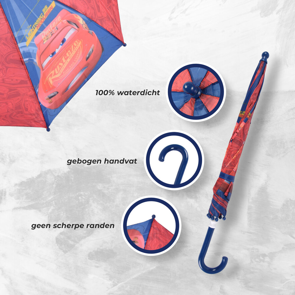 Merkloos Dark Blue & Red Umbrella | 55.5cm Length | Metal & Polyester | Non-Automatic | 68cm Width | Umbrella for Children from 3 Years Old | Suitable for Boys and Girls Merkloos Dark Blue & Red Umbrella | 55.5cm Length | Metal & Polyester | Non-Automatic | 68cm Width | Umbrella for Children from 3 Years Old | Suitable for Boys and Girls