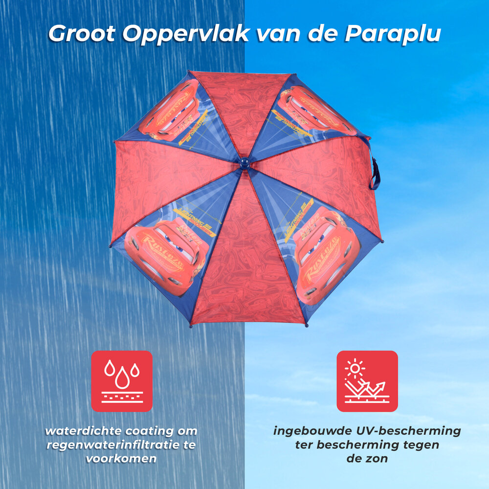 Merkloos Dark Blue & Red Umbrella | 55.5cm Length | Metal & Polyester | Non-Automatic | 68cm Width | Umbrella for Children from 3 Years Old | Suitable for Boys and Girls Merkloos Dark Blue & Red Umbrella | 55.5cm Length | Metal & Polyester | Non-Automatic | 68cm Width | Umbrella for Children from 3 Years Old | Suitable for Boys and Girls