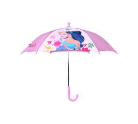 Disney Light Purple Girls Umbrella | Compact and Non-Automatic | Metal and Polyester | Suitable for Children from 3 Years | Beautiful Disney Princess Design Disney Light Purple Girls Umbrella | Compact and Non-Automatic | Metal and Polyester | Suitable for Children from 3 Years | Beautiful Disney Princess Design