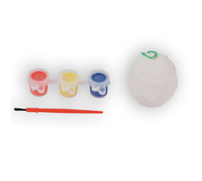 Discountershop Schilderset voor Pasen - Multi Kleur - Kunststof - 6cmx5cm - Inhoud: 1 keramisch figuur (2.5ml), 3 kleuren verf (0.088fl.), 1 verfkwast Discountershop Schilderset voor Pasen - Multi Kleur - Kunststof - 6cmx5cm - Inhoud: 1 keramisch figuur (2.5ml), 3 kleuren verf (0.088fl.), 1 verfkwast