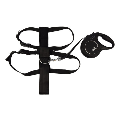 Merkloos Flexi Hondenriem En Hondenharnas Set | Maat L | 5 Meter Lange Hondenriem | Zwart Comfortabel Remsysteem | Stevige Tape | Geschikt Voor Honden Tot 50kg | Hondenharnas Van Nylon | Verstelbaar Met Klikgesp Merkloos Flexi Hondenriem En Hondenharnas Set | Maat L | 5 Meter Lange Hondenriem | Zwart Comfortabel Remsysteem | Stevige Tape | Geschikt Voor Honden Tot 50kg | Hondenharnas Van Nylon | Verstelbaar Met Klikgesp