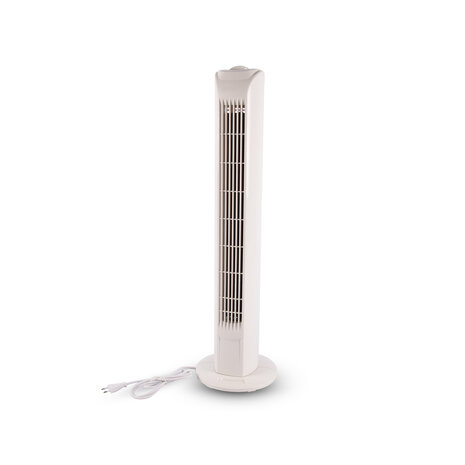 Merkloos Krachtige Witte Torenventilator | 45W | 220-240V/50HZ | 3 Snelheden | 3 Oscillatiestanden | Staande Ventilator voor Optimaal Luchtstroom Merkloos Krachtige Witte Torenventilator | 45W | 220-240V/50HZ | 3 Snelheden | 3 Oscillatiestanden | Staande Ventilator voor Optimaal Luchtstroom