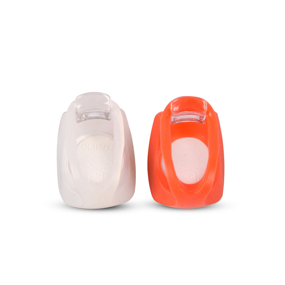 Discountershop Vintage Bicycle Lamp Set | Super Bright LEDs | Two Functions (Steady & Flashing) | White & Red Night Lights | 2 Pieces | Bicycle Lamp For Clear Vision