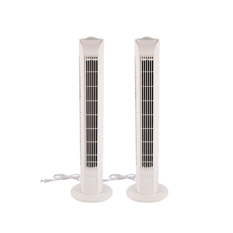 Merkloos White Best Cooling Tower Fan | 78cm Height | 12cm Width | 45W | 220-240V/50Hz | Best Cooling Tower Fan | Air Circulating Fans | Best Fan for Bedroom | Best Budget Tower Fan With 3 Oscillation Speeds
