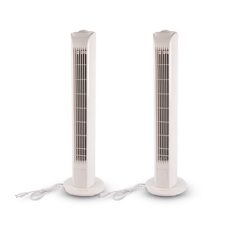 Merkloos White Best Cooling Tower Fan | 78cm Height | 12cm Width | 45W | 220-240V/50Hz | Best Cooling Tower Fan | Air Circulating Fans | Best Fan for Bedroom | Best Budget Tower Fan With 3 Oscillation Speeds