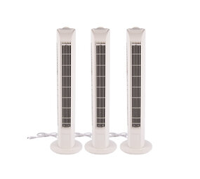 Merkloos Elegante Witte Torenventilator | 78cm Hoog | 12cm Breed | 3 Snelheden | 3 Oscillatie Snelheden | 45W | 220-240V/50HZ | Ultieme Luchtstroom | Moderne Staande Ventilator