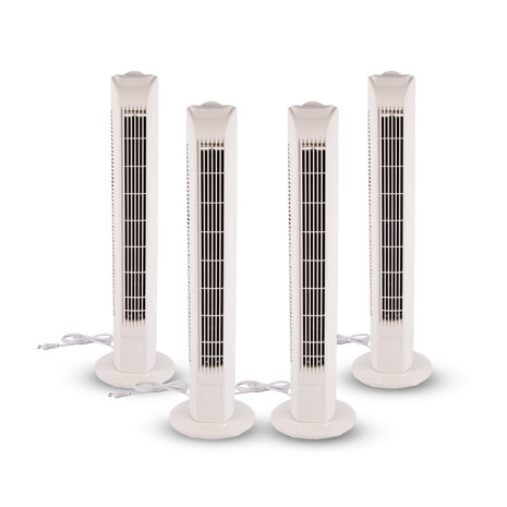 Merkloos White Floor Standing Fan Set of 4 | 78cm Height | 12cm Width |  45W | 220-240V/50Hz | 3 Speed and Oscillation | Ideal Bedroom Fan For Sound Sleep | Energy Saving Electric Fan | Cool Air Fan For Relaxed Mood Merkloos White Floor Standing Fan Set of 4 | 78cm Height | 12cm Width |  45W | 220-240V/50Hz | 3 Speed and Oscillation | Ideal Bedroom Fan For Sound Sleep | Energy Saving Electric Fan | Cool Air Fan For Relaxed Mood