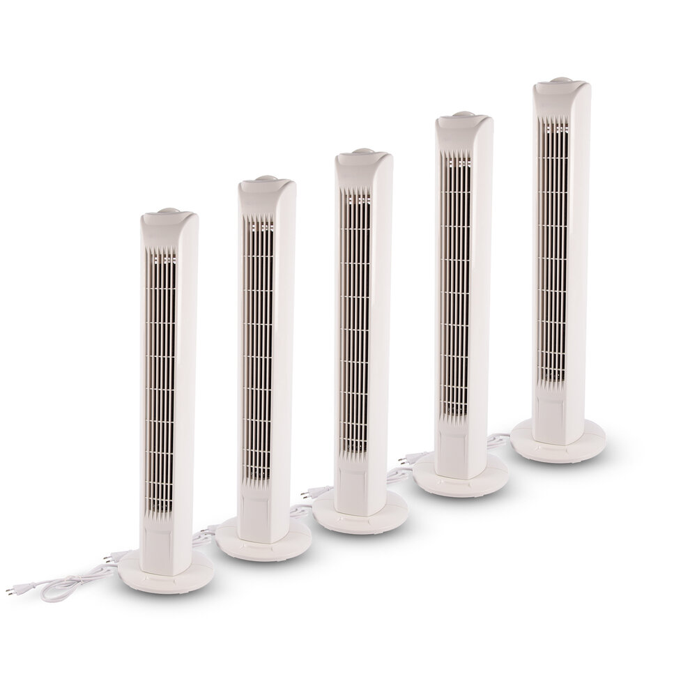 Merkloos White Tower Cooling Fan | 3 Speed Oscillation | 45W Silent Fan for Bedroom | Cooling Fan for Home To Bring Cuddly Atmosphere | 78cm Height | Breedte 12cm Merkloos White Tower Cooling Fan | 3 Speed Oscillation | 45W Silent Fan for Bedroom | Cooling Fan for Home To Bring Cuddly Atmosphere | 78cm Height | Breedte 12cm