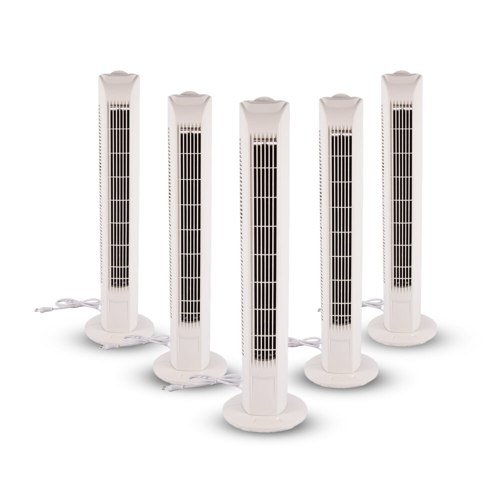 Merkloos White Tower Cooling Fan | 3 Speed Oscillation | 45W Silent Fan for Bedroom | Cooling Fan for Home To Bring Cuddly Atmosphere | 78cm Height | Breedte 12cm Merkloos White Tower Cooling Fan | 3 Speed Oscillation | 45W Silent Fan for Bedroom | Cooling Fan for Home To Bring Cuddly Atmosphere | 78cm Height | Breedte 12cm