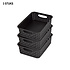 3x Mini Storage Basket | Storage tray |1.65 liters | Black storage box 20 x 12 x 6 cm Rattan 3x Mini Storage Basket | Storage tray |1.65 liters | Black storage box 20 x 12 x 6 cm Rattan