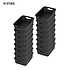 Set of 16 Multifunctional Black Storage Baskets (20cm x 15cm x 6cm) - Ideal for Bathroom, Kitchen & Office Set of 16 Multifunctional Black Storage Baskets (20cm x 15cm x 6cm) - Ideal for Bathroom, Kitchen & Office
